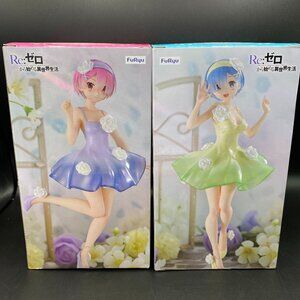 Re:Zero Rem & Ram Flower Dress Trio Try iT Figure FuRyu Set of 2